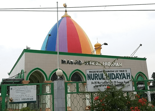 Masjid Kubah Pelangi Nurul Hidayah Palembang