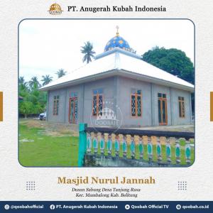 Masjid Nurul Jannah Belitung - jual kubah masjid di belitung
