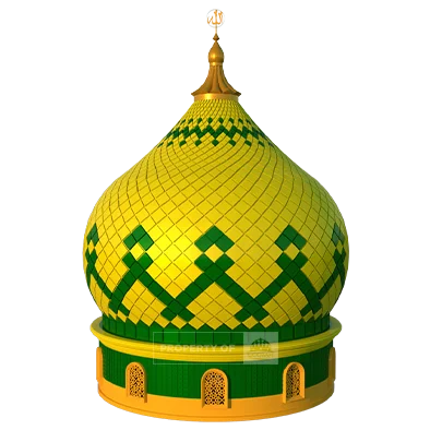 model kubah masjid bawang