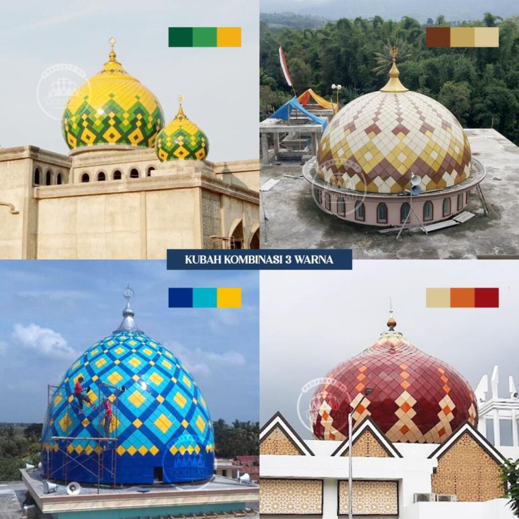 kombinasi warna untuk kubah masjid