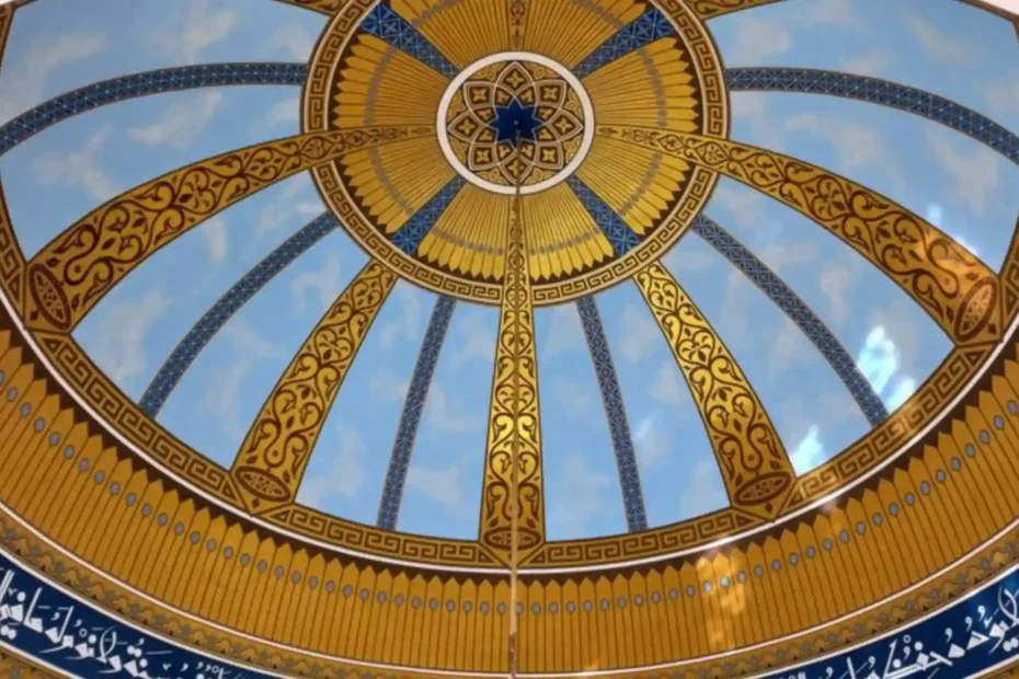 model dan motif plafon kubah masjid
