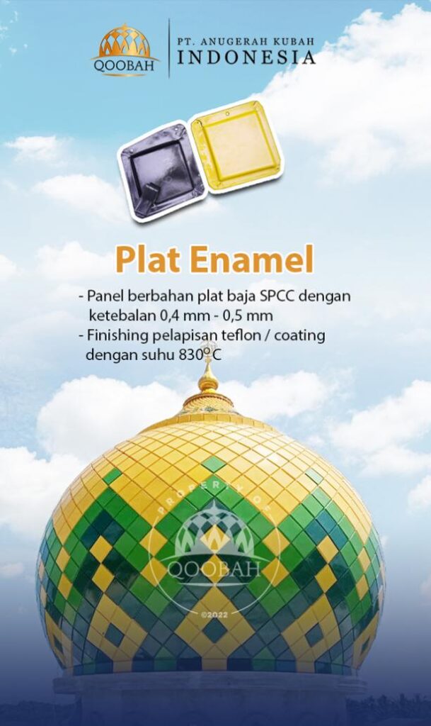 bahan kubah masjid enamel