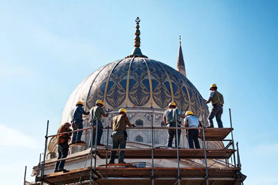 renovasi kubah masjid