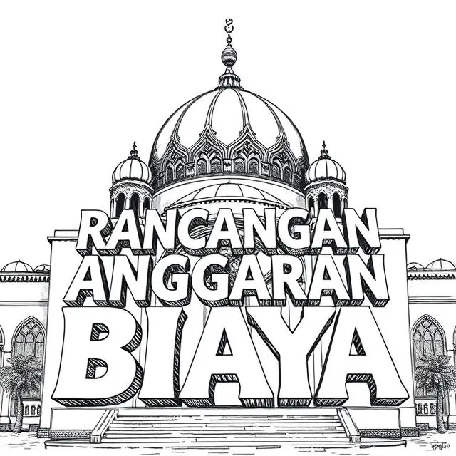 RAB kubah masjid excel