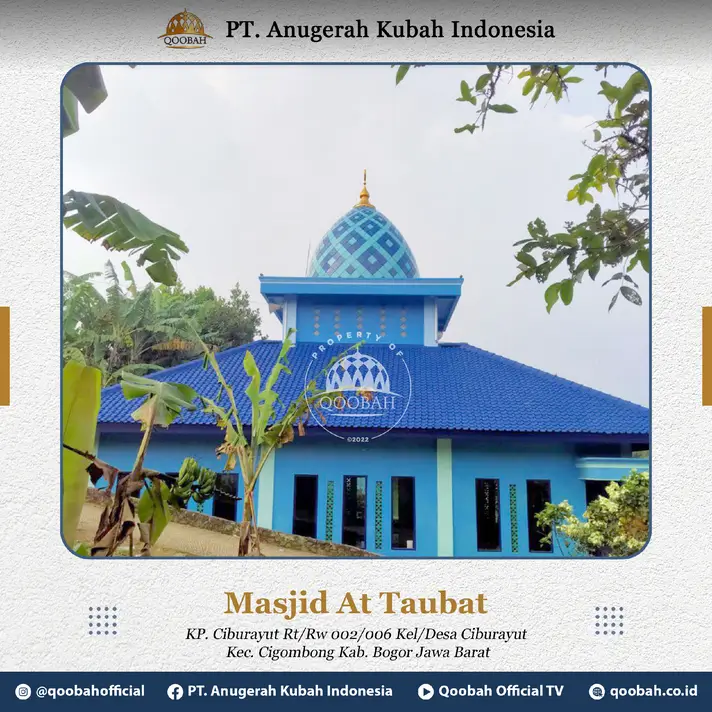 proyek kubah masjid qoobah di bogor