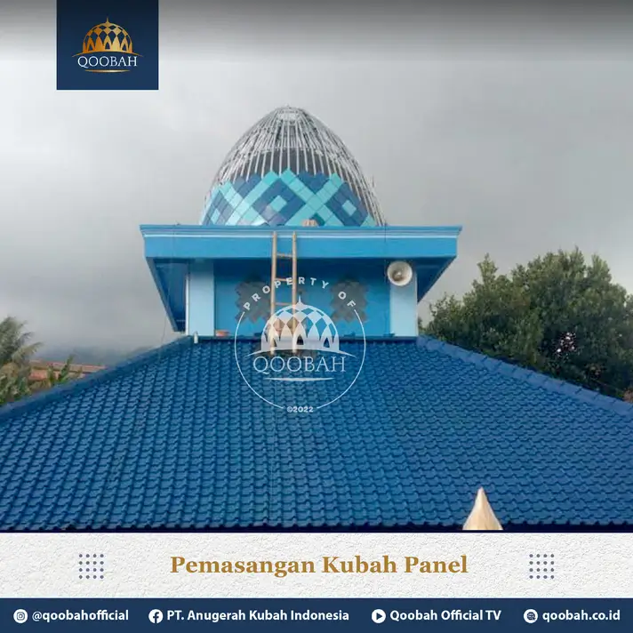 proyek kubah masjid qoobah di bogor