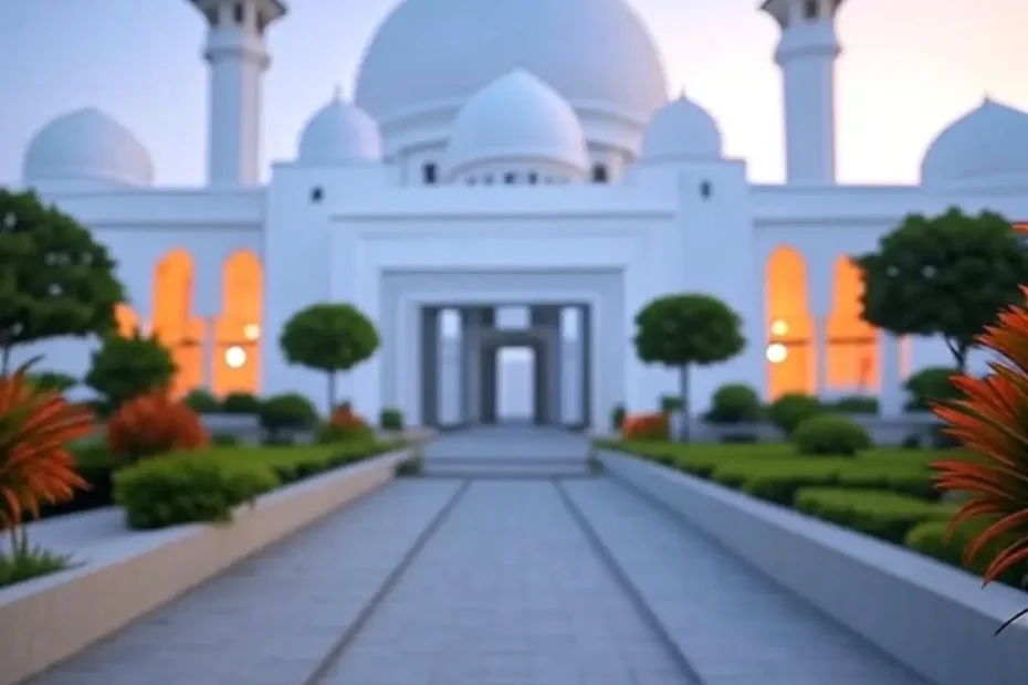 inspirasi warna masjid yang bagus