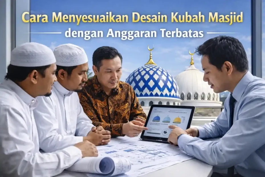 kubah masjid sesuai anggaran