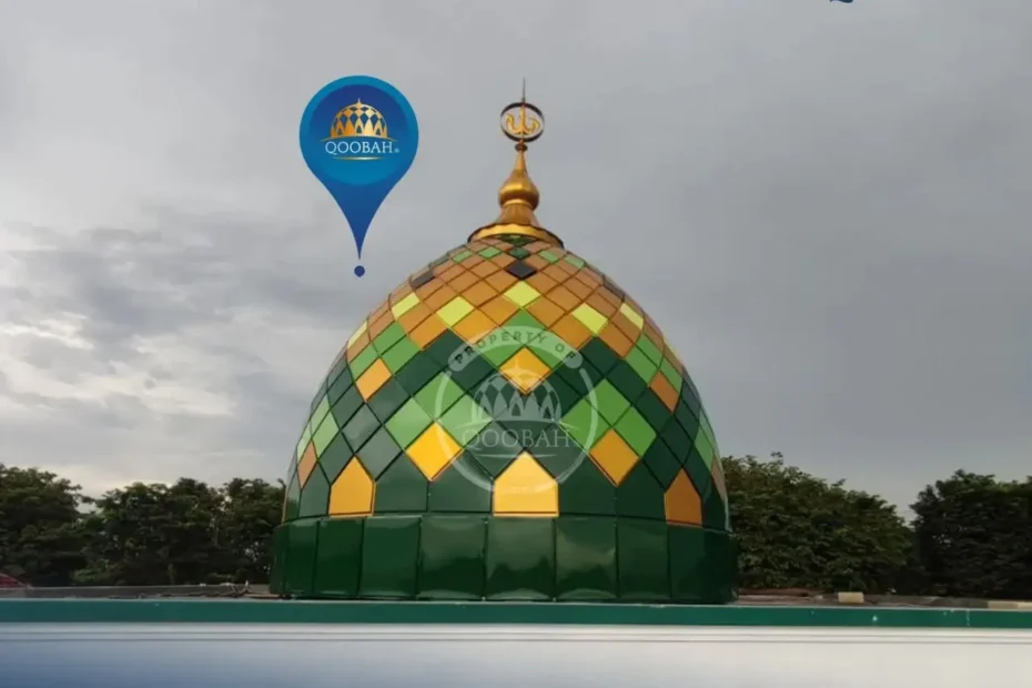 kubah masjid galvalum 4 meter