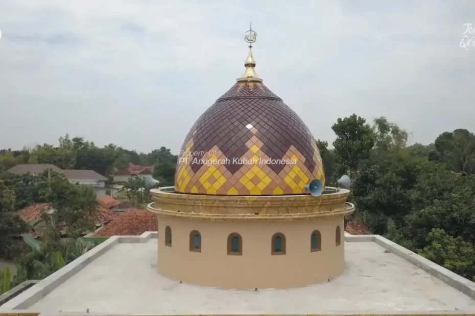 proyek kubah masjid enamel bangkalan
