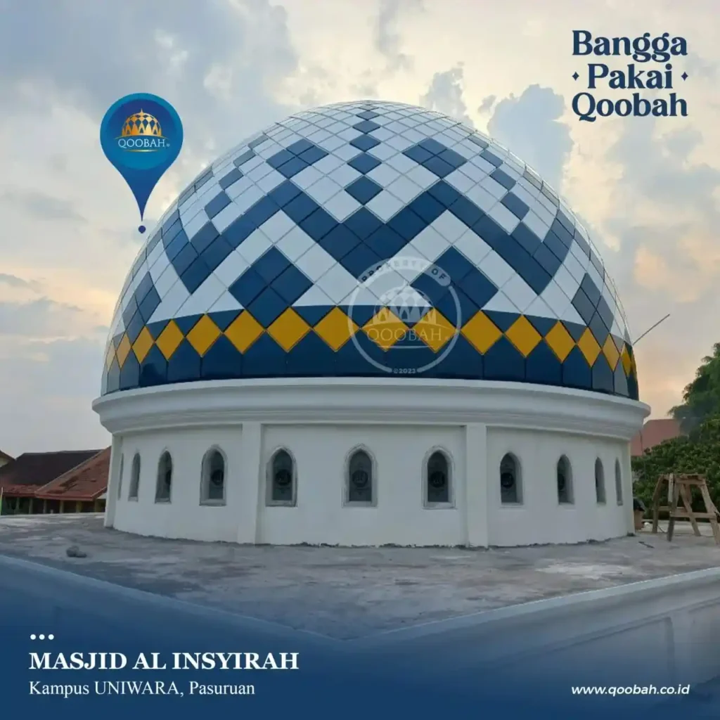 kubah masjid galvalum 7 meter