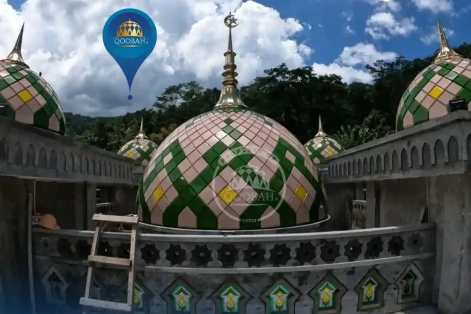 kubah masjid enamel 4 meter