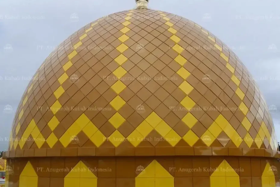kubah masjid galvalum 13 meter