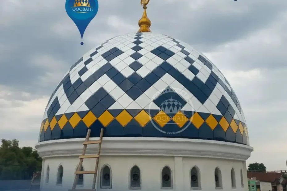 kubah masjid galvalum 7 meter