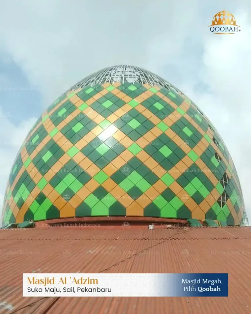 kubah masjid enamel infinith 10 meter