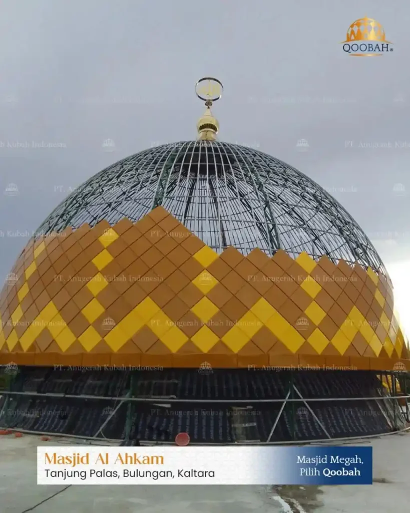 kubah masjid galvalum 13 meter